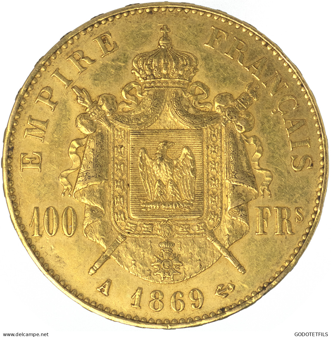 Second-Empire-100 Francs Napoléon III Tête Laurée 1869 Paris - 100 Francs (oro)