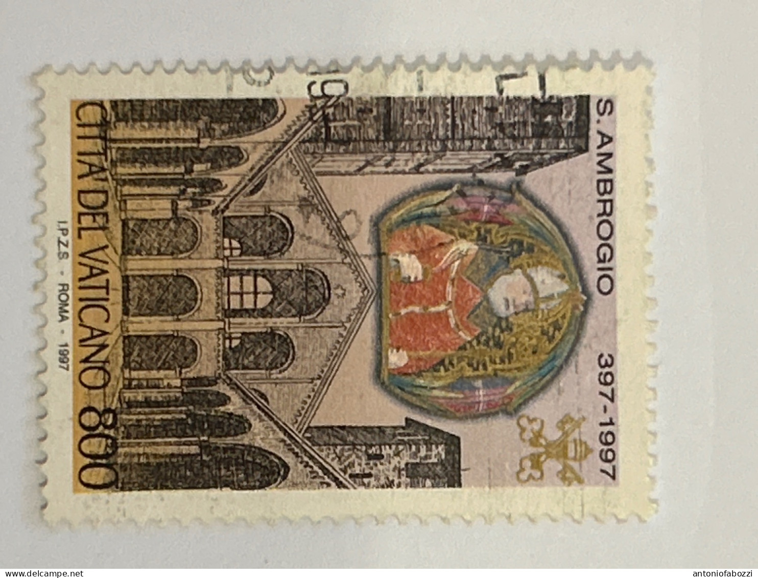 1997 - 1600 Anniversario Della Morte Di Sant’Ambrogio - Lire 800 - Usato - Used Stamps