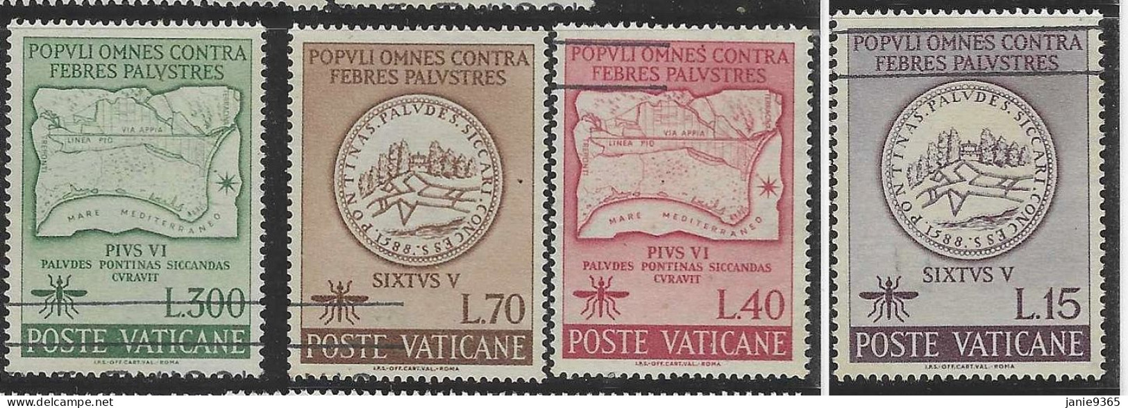 Vatican City S 339-342 1962 Malaria Eradication.mint Never Hinged - Neufs