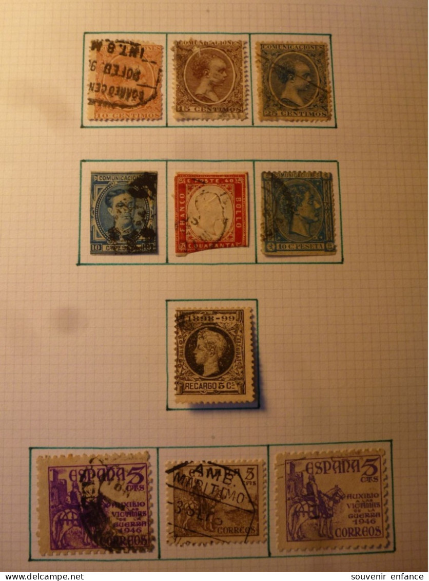 Lot De Timbres Espagne - Autres & Non Classés