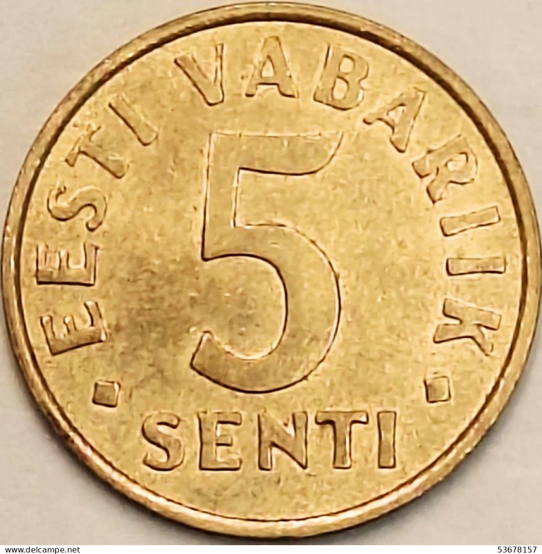 Estonia - 5 Senti 1991 KM# 21 (#3853) - Estonie