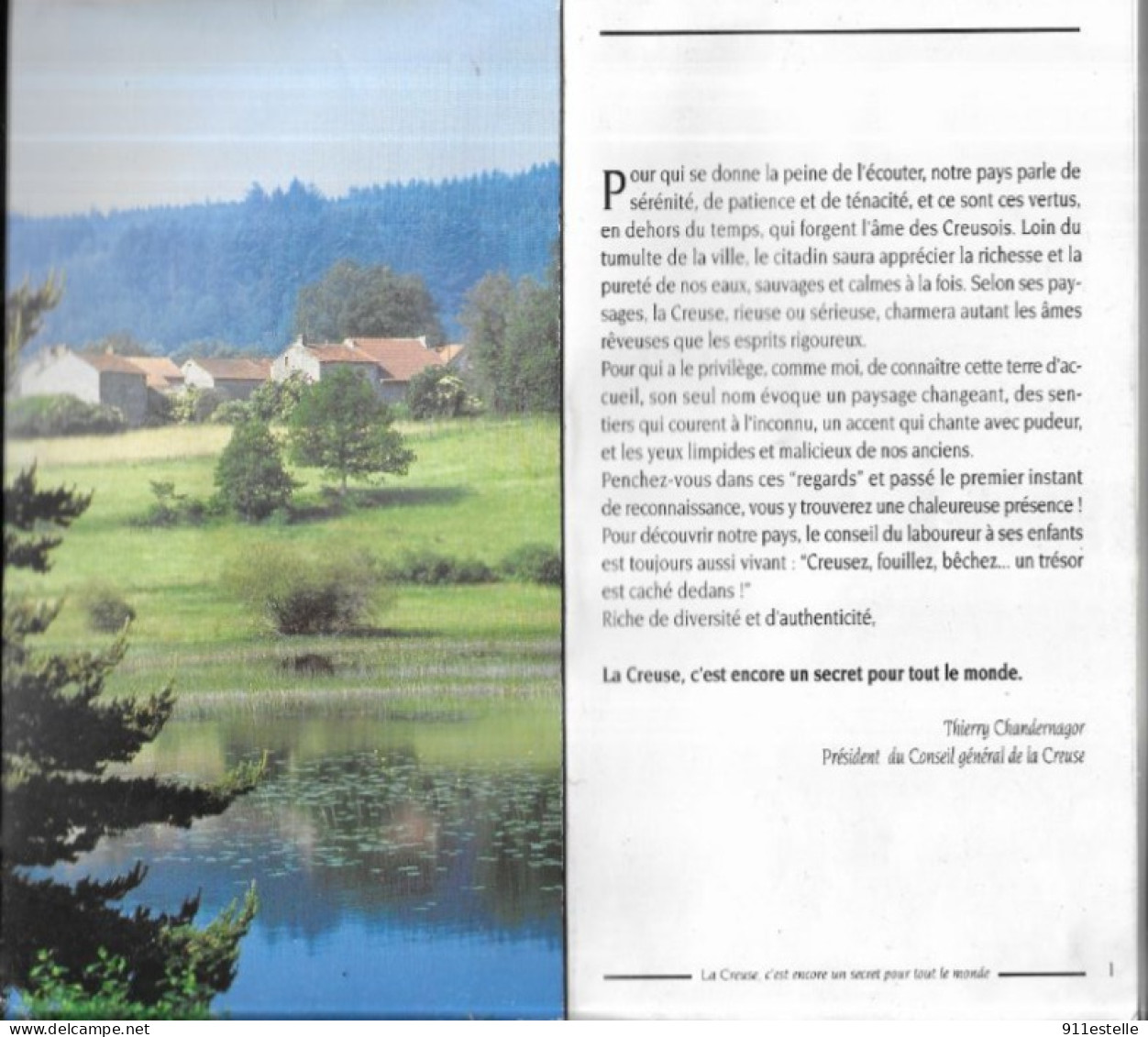 23 REGARDS SUR LA CREUSE /THIERRY CHANDERNAGOR  / 1993 /1994 192 PAGES - Limousin