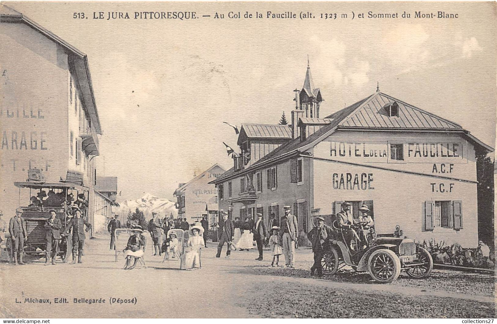 01-GEX- AU COL DE LA FAUCILLE ET SOMMET DU MONT-BLANC - Gex