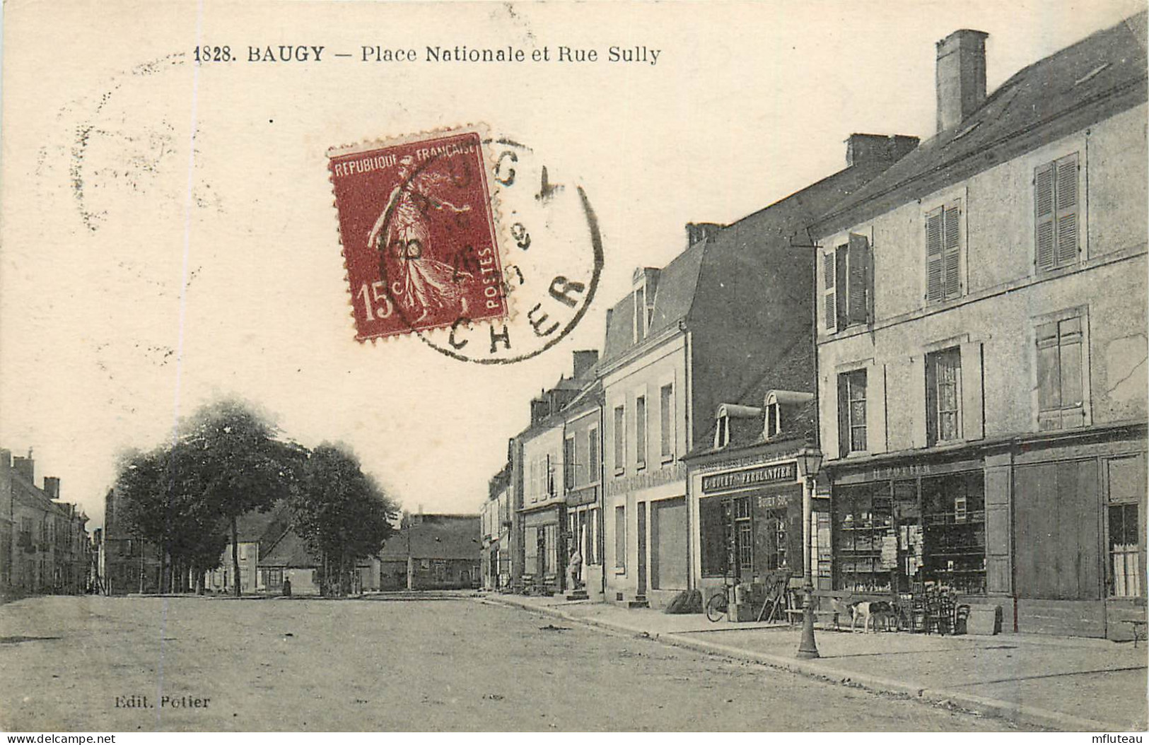 18* BAUGY  Place Nationale – Rue Sully      RL30,0675 - Baugy