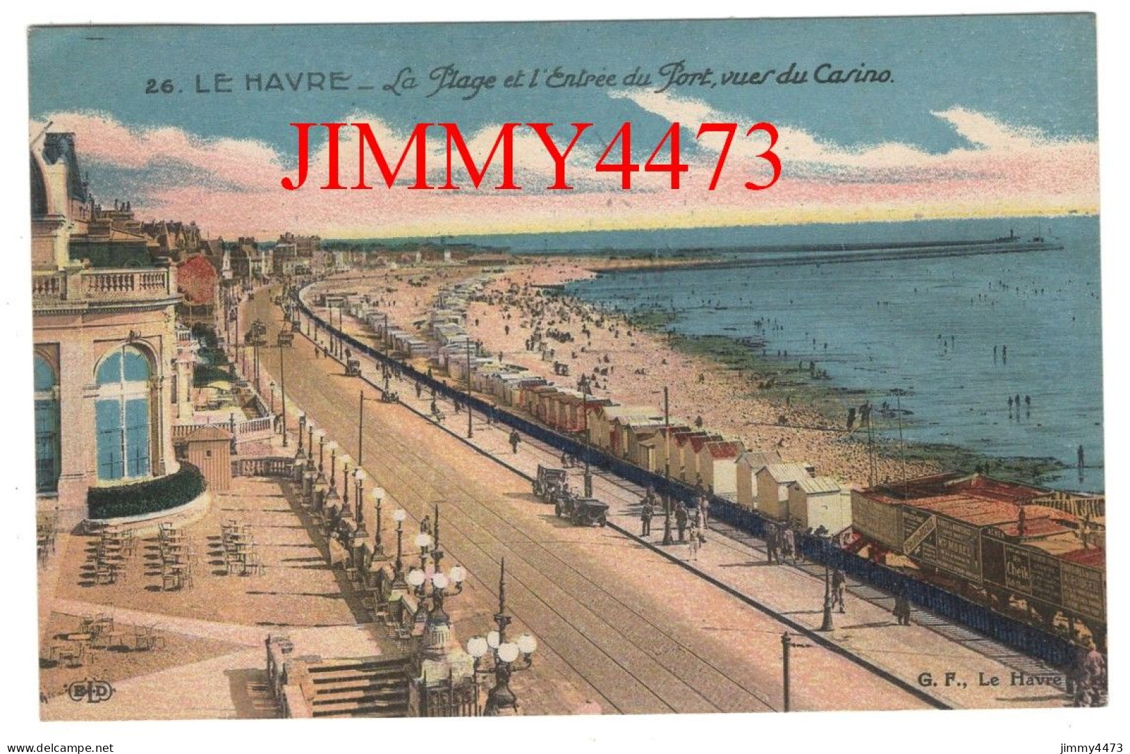 CPA - LE HAVRE En 1921 - La Plage Et L'Entrée Du Port, Vues Du Casino - Edit. G. F. - E. L. D. N° 26 - Cap De La Hève