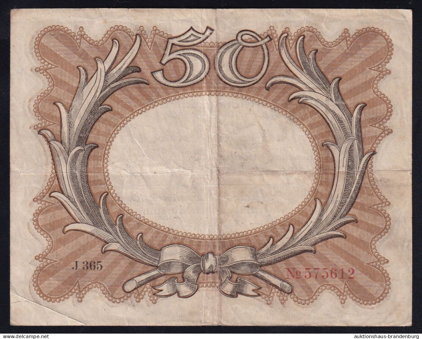 50 Mark 30.11.1918 - Serie J365 - Eierschein - Reichsbank (DEU-70b) - 50 Mark