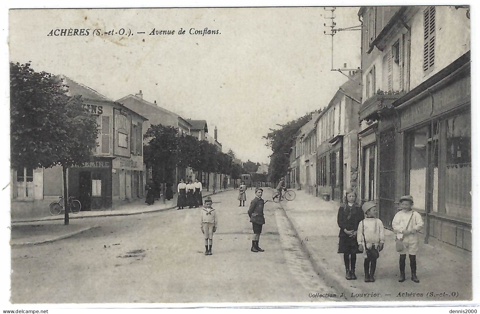 ACHERES (78) - Avenue De Conflans - Ed. J. Louvrier, Achères - Acheres