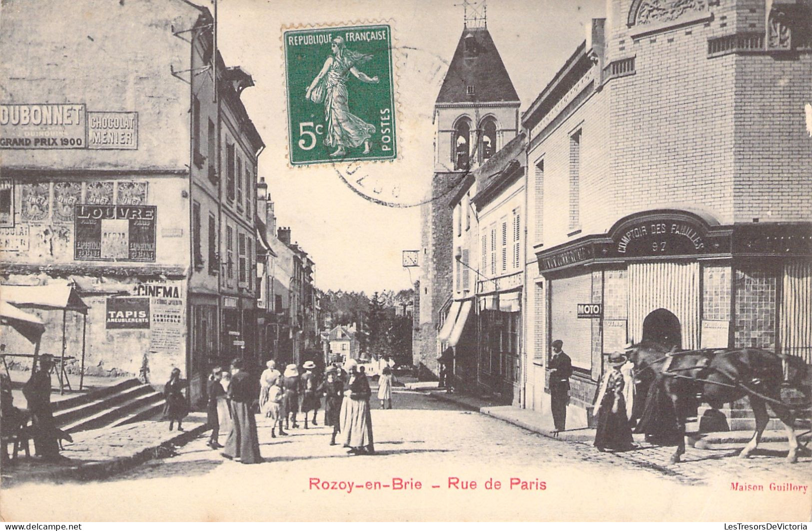 FRANCE - Rozoy En Brie - Rue De Paris - Animé - Carte Postale Ancienne - Rozay En Brie