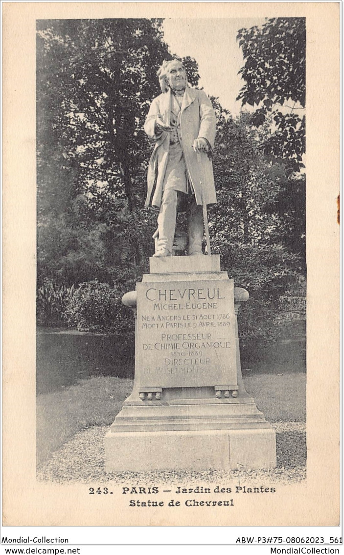 ABWP3-75-0256 - PARIS - Jardin Des Plantes - Statue De Chevreul - Statuen