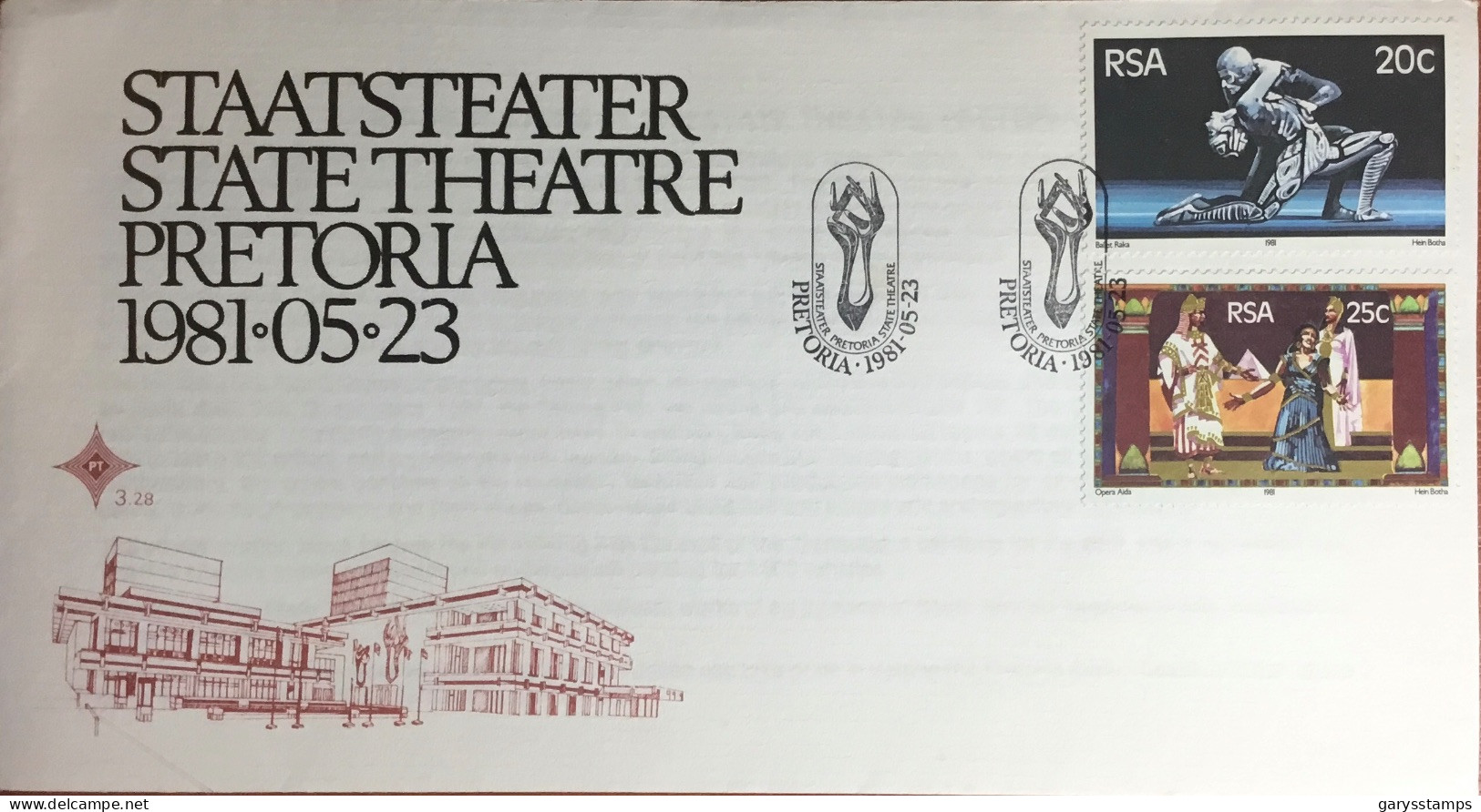 South Africa 1981 State Theatre FDC Cover - FDC