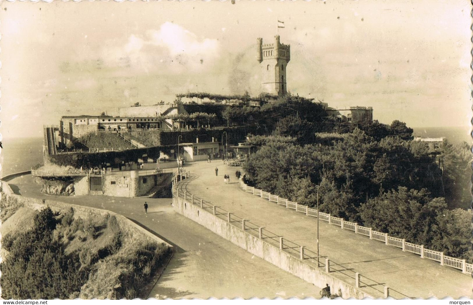 54444. Postal SAN SEBASTIAN 1959. Vista Monte Igueldo - Storia Postale