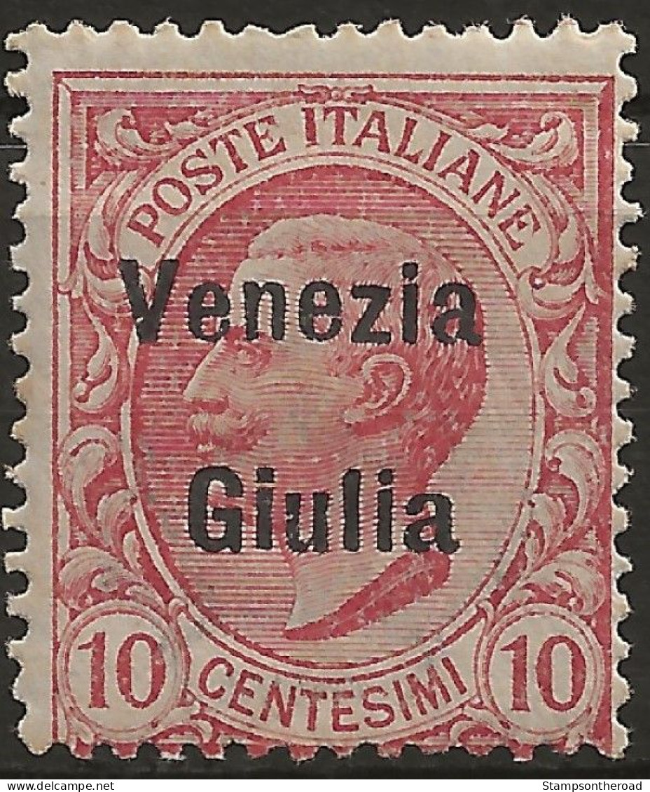 TRVG22N2 - 1918/19 Terre Redente - Venezia Giulia, Sassone Nr. 22, Francobollo Nuovo Senza Linguella **/ - Vénétie Julienne