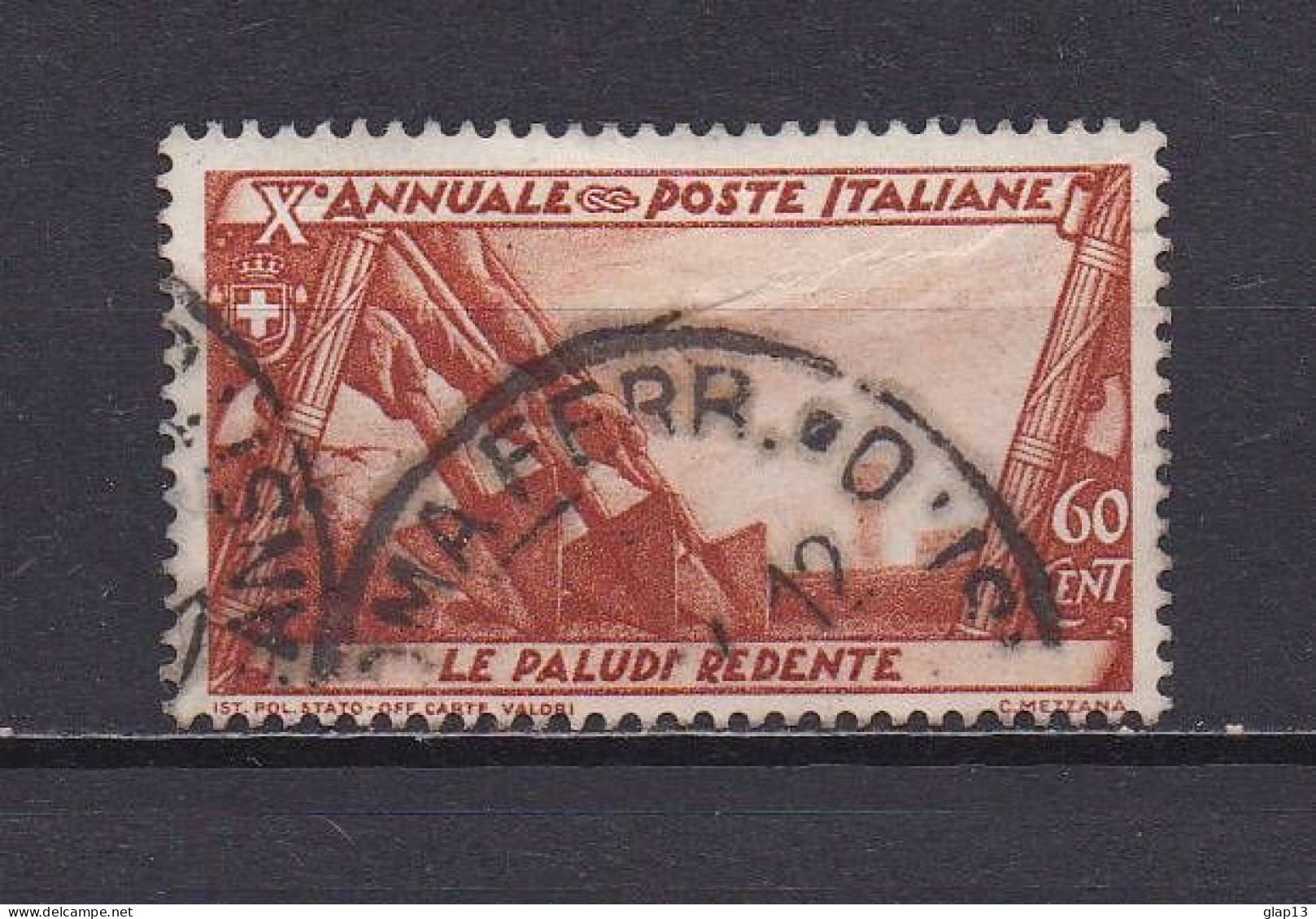 ITALIE 1932 TIMBRE N°313 OBLITERE LA MARCHE SUR ROME - Oblitérés