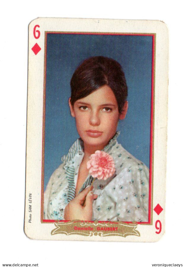 Carte à Jouer Ancienne "Danielle GAUBERT" 6 De Carreau. C1/3 - Playing Cards (classic)