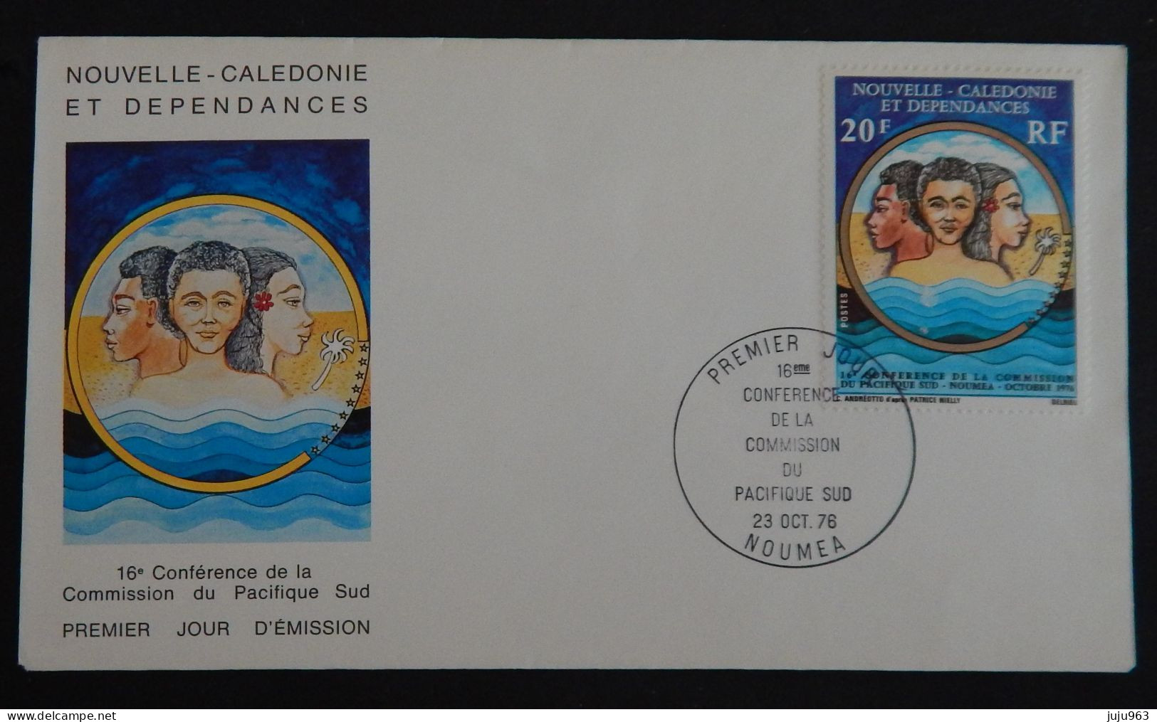 NOUVELLE CALEDONIE FDC YT 405  ANNÉE 1976 - FDC