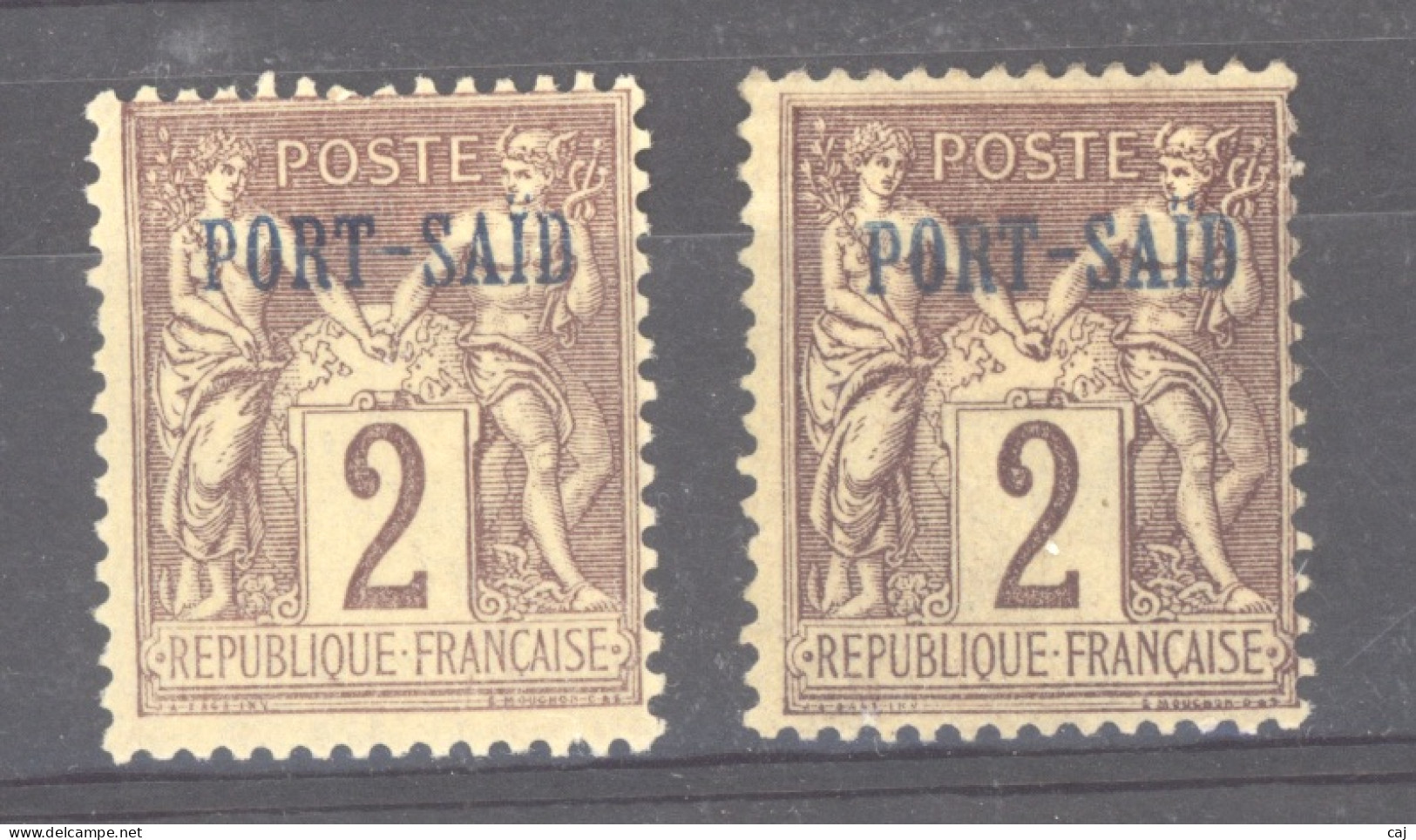 Port Saïd  :  Yv  2  *   2 Teintes - Unused Stamps