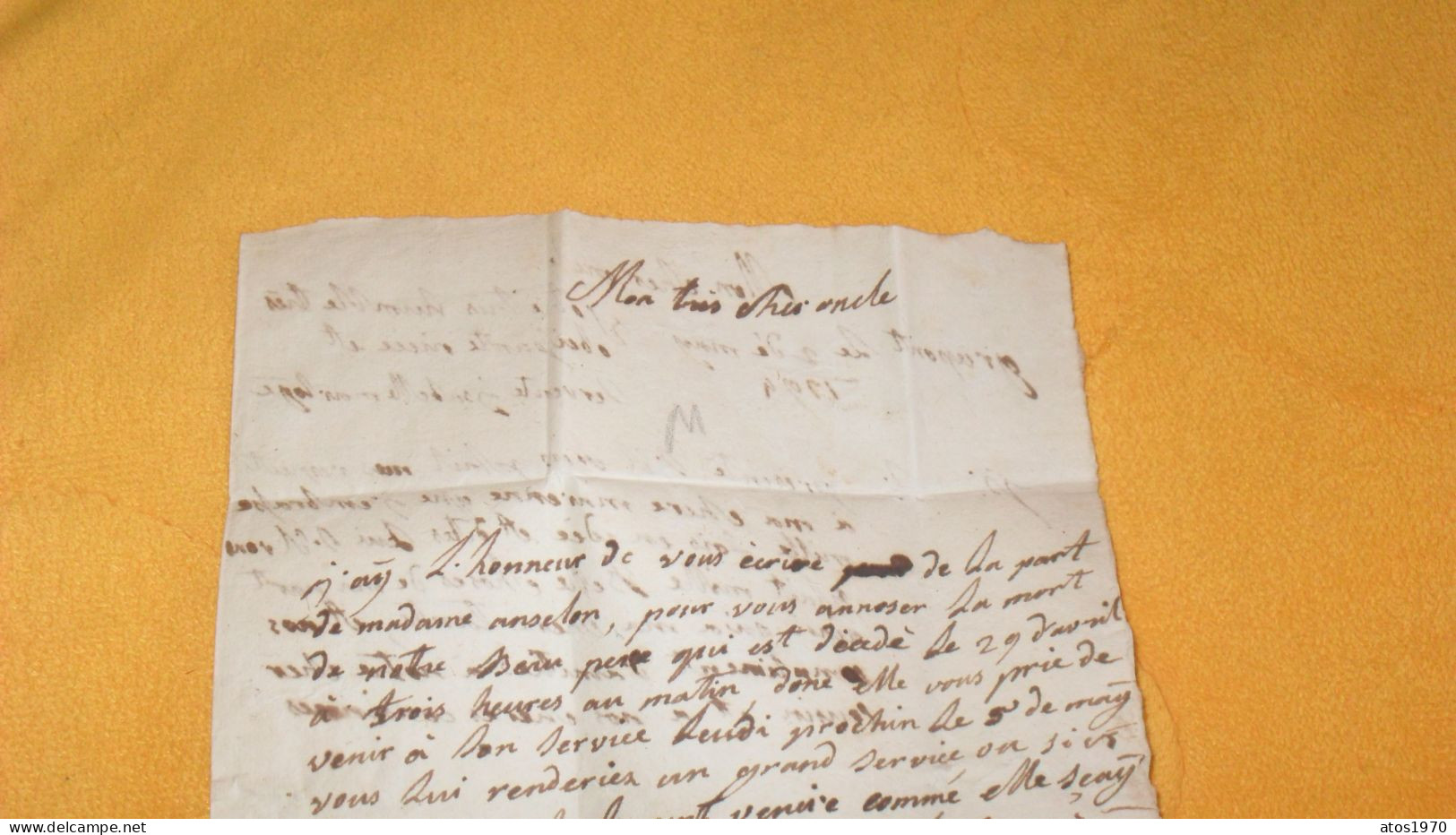 LETTRE ANCIENNE DE 1794 ?.../ A IDENTIFIER DEPART ?..POUR NAVAUGLE BELGIQUE ?.. - 1794-1814 (Französische Besatzung)