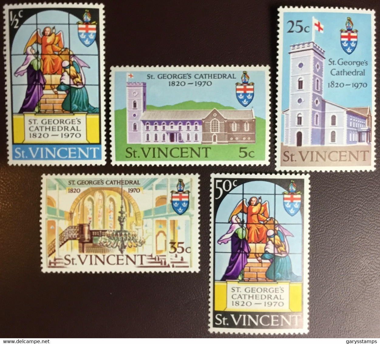 St Vincent 1970 St George’s Cathedral Anniversary MNH - St.Vincent (...-1979)