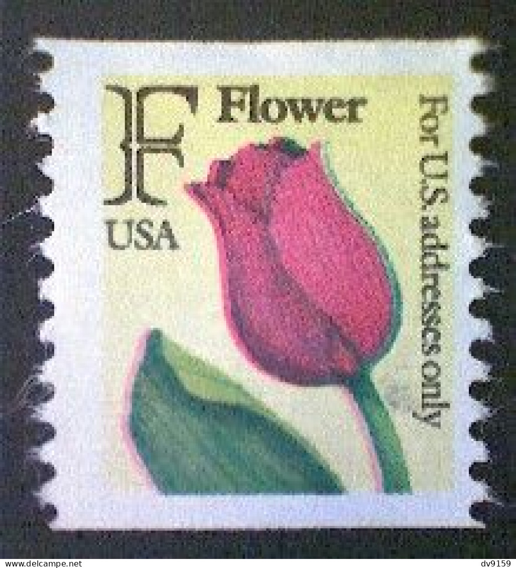 United States, Scott #2518, Used(o) Coil, 1991, Rate Change "F" Tulip , (29¢) - Oblitérés