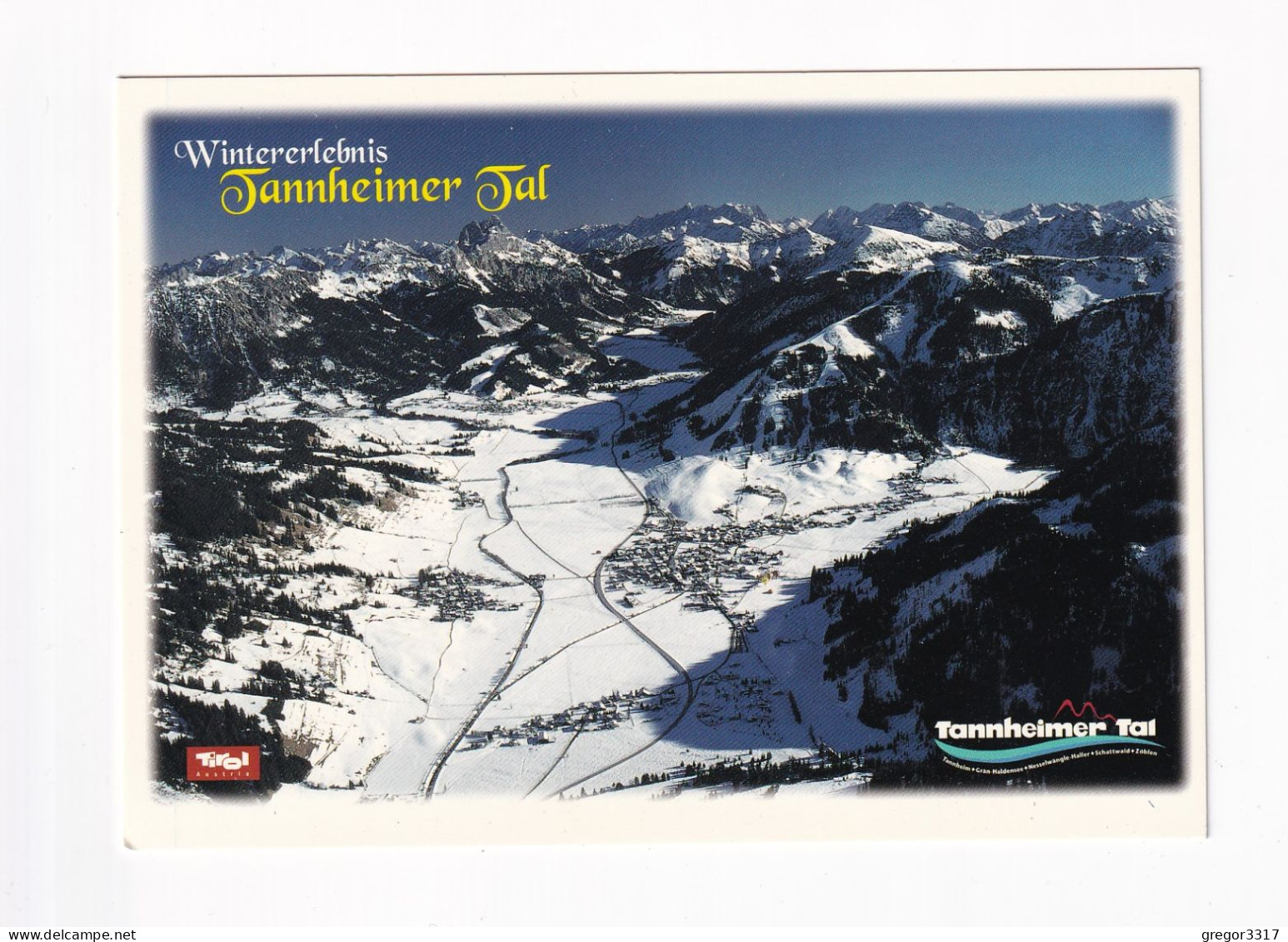 E5811) Wintererlebnis TANNHEIMER TAL - TANNHEIM - Verschneite Ansicht - Tannheim