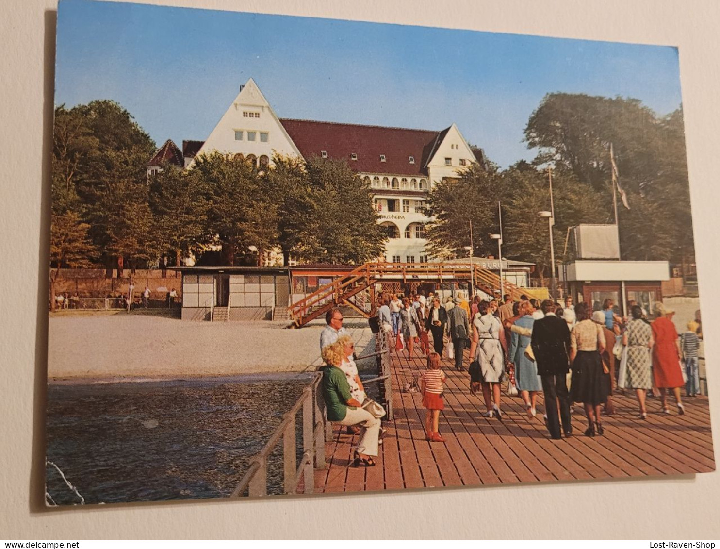 Ostseeheilbad Glücksburg An Der Flensburger Förde - Blick Vom Schiffsanleger Zum Matthias Claudius Heim - Mosbach