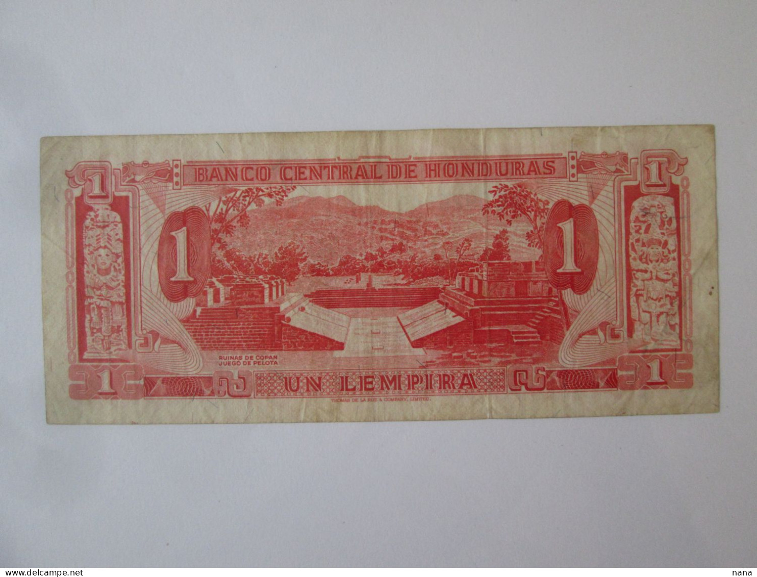 Rare! Honduras 1 Lempira 1968 Banknote,see Pictures - Honduras