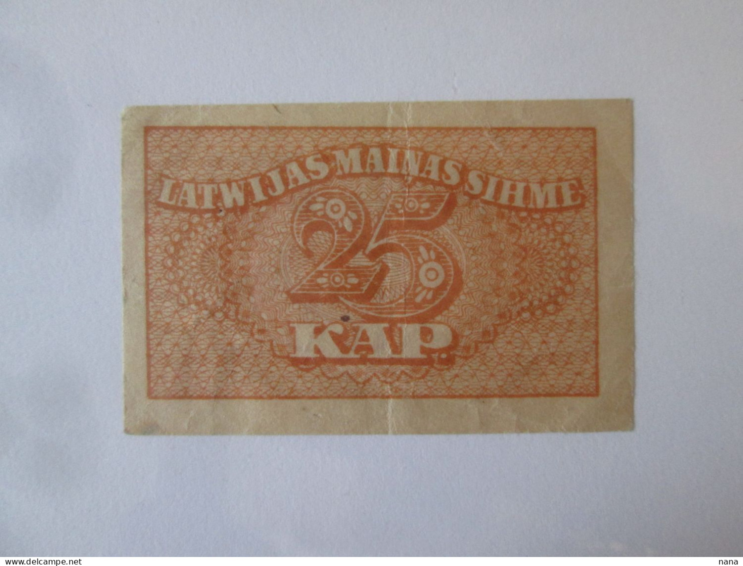 Rare! Lettonie/Latvia 25 Kapeiku 1920 Banknote See Pictures - Latvia