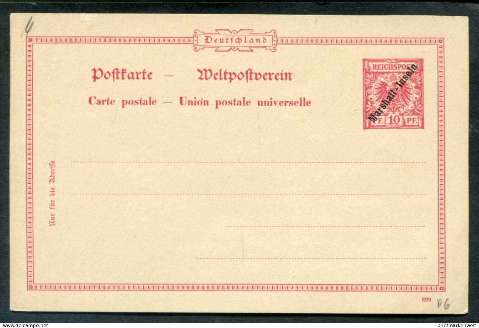 Marshall-I. GA P6 Tadellos ** MNH POSTFRISCH (L9963 - Marshalleilanden