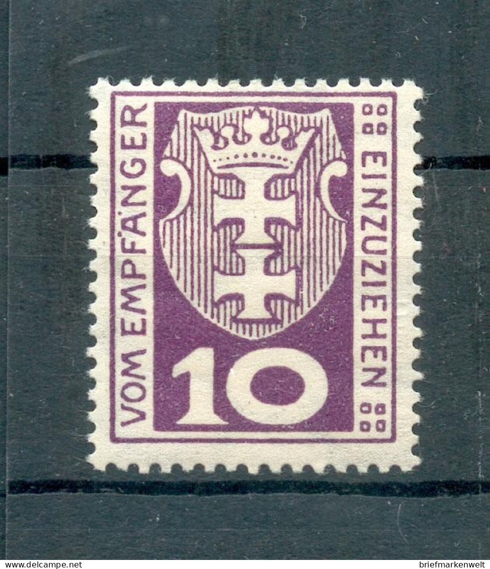 Danzig PORTO 1b FARBE * MH BPP 18EUR (71087 - Postage Due