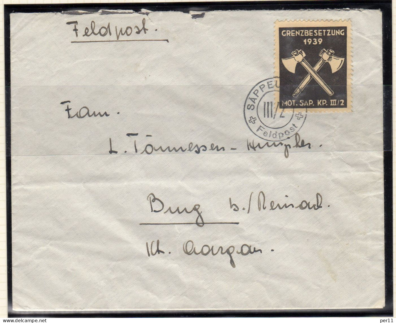 Feldpost Grenzbesetzung 1939     (ch307) - Postmarks