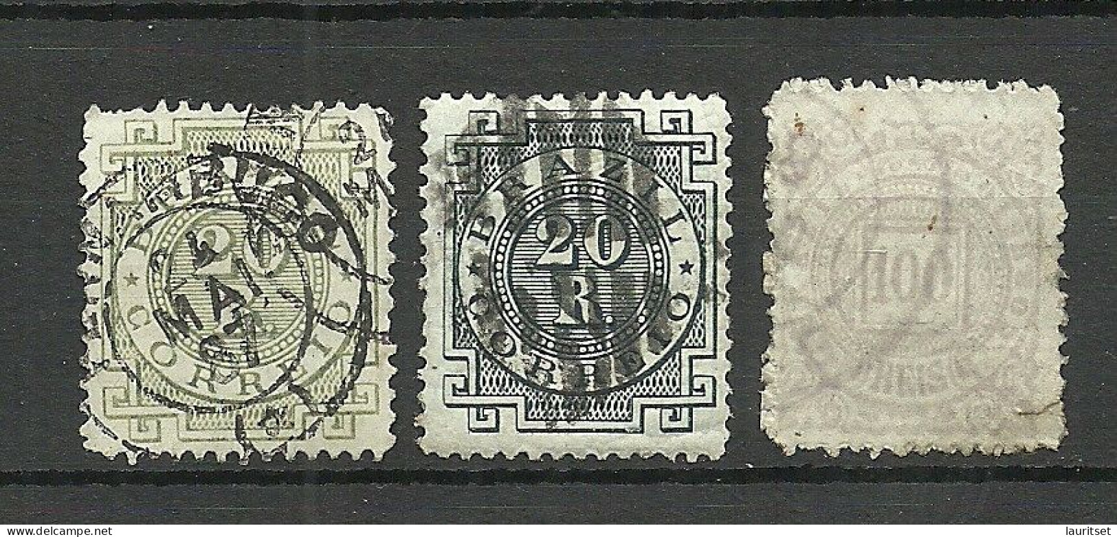 BRAZIL Brazilia O 1884/1885 Michel 59 - 61 O - Usati