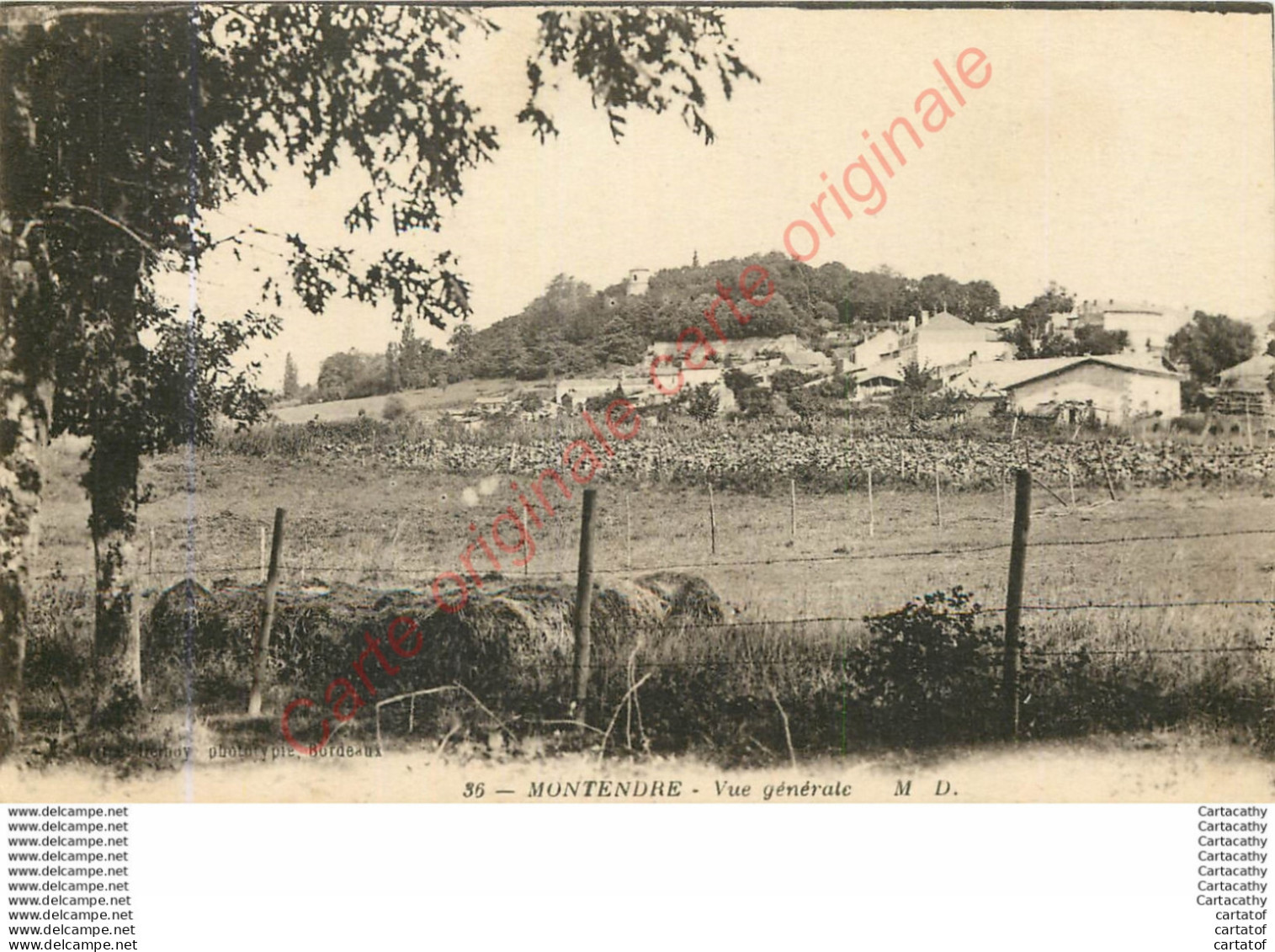 17.  MONTENDRE .  Vue Générale . - Montendre