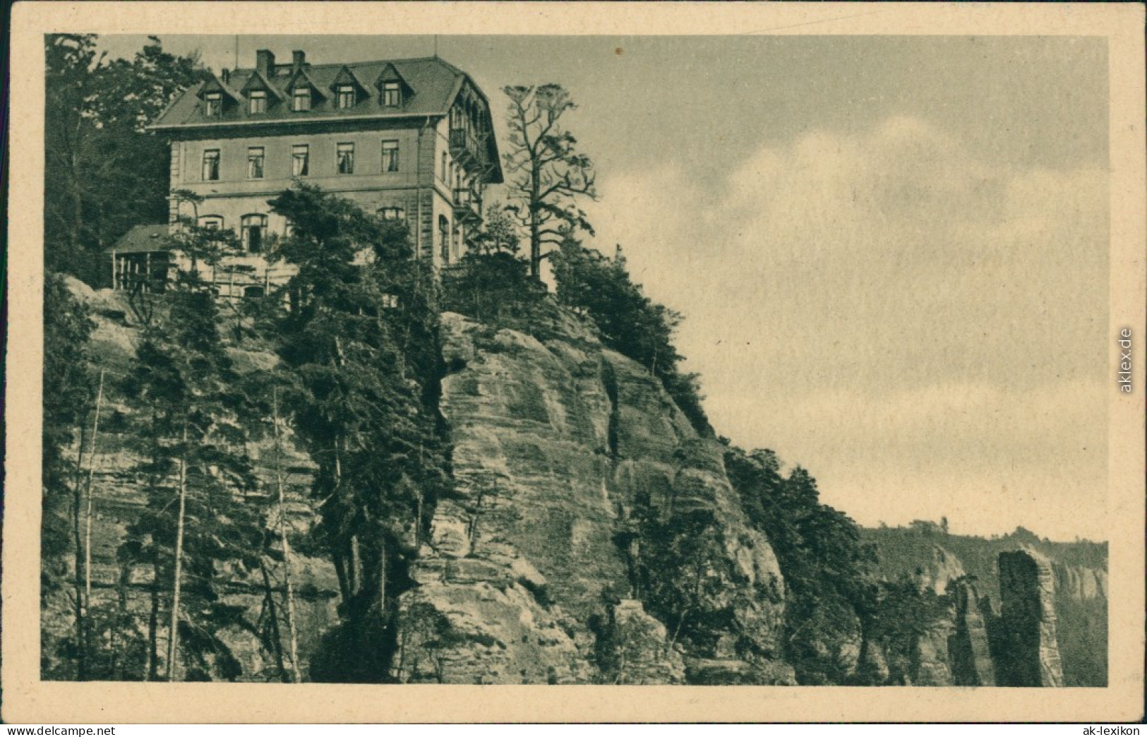 Ansichtskarte Hohnstein (Sächs. Schweiz) Brand-Hotel 1928  - Hohnstein (Sächs. Schweiz)