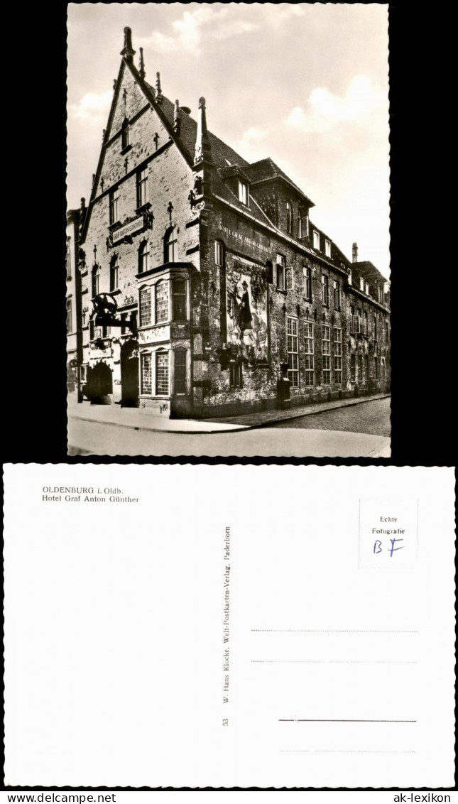 Ansichtskarte Oldenburg Hotel Graf Anton Günther 1960 - Oldenburg