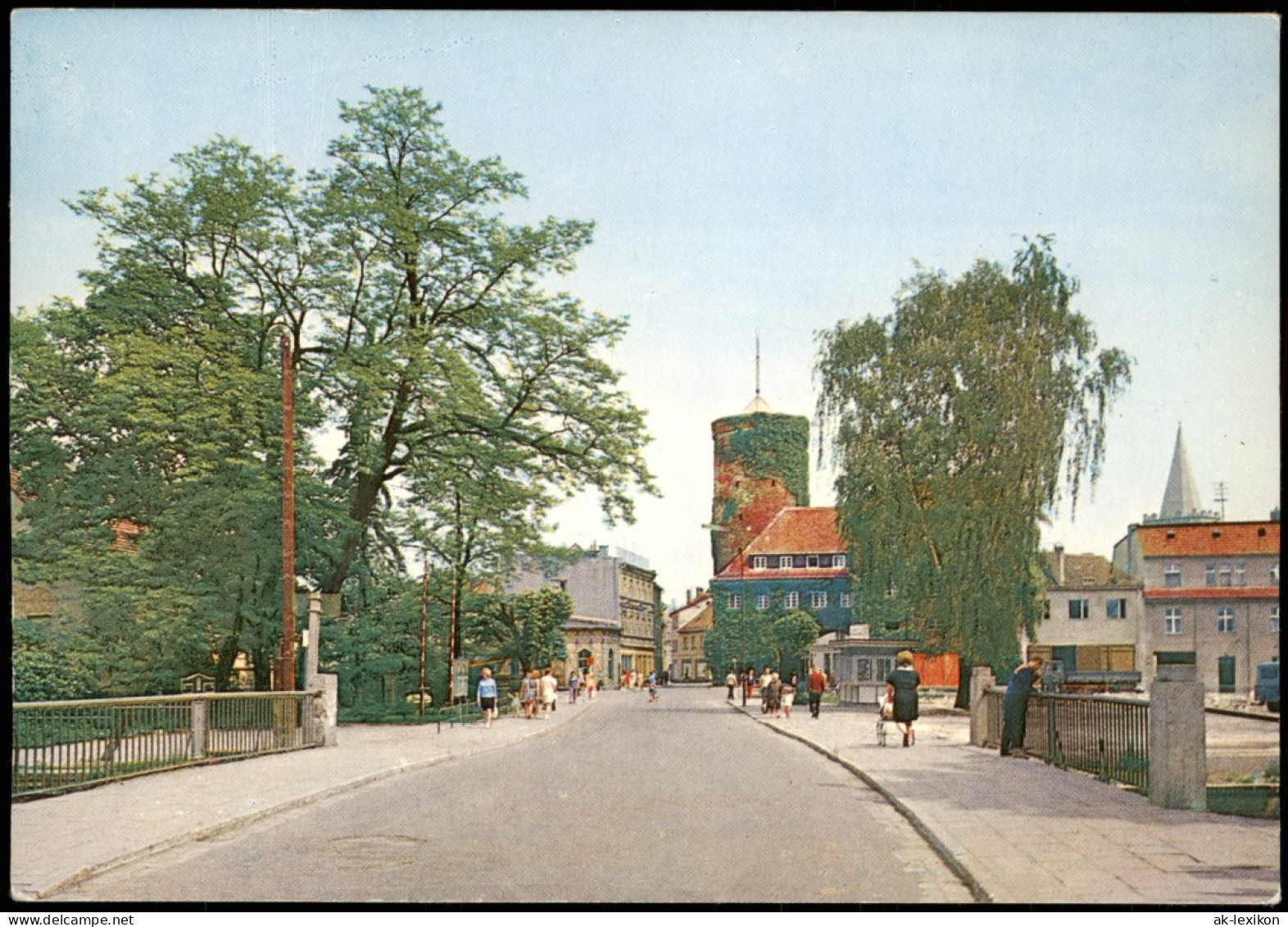 Belkau-Sommerfeld (Neumark) Białków Lubsko Fragment Miasta Z Gotycką Basztą 1973 - Neumark