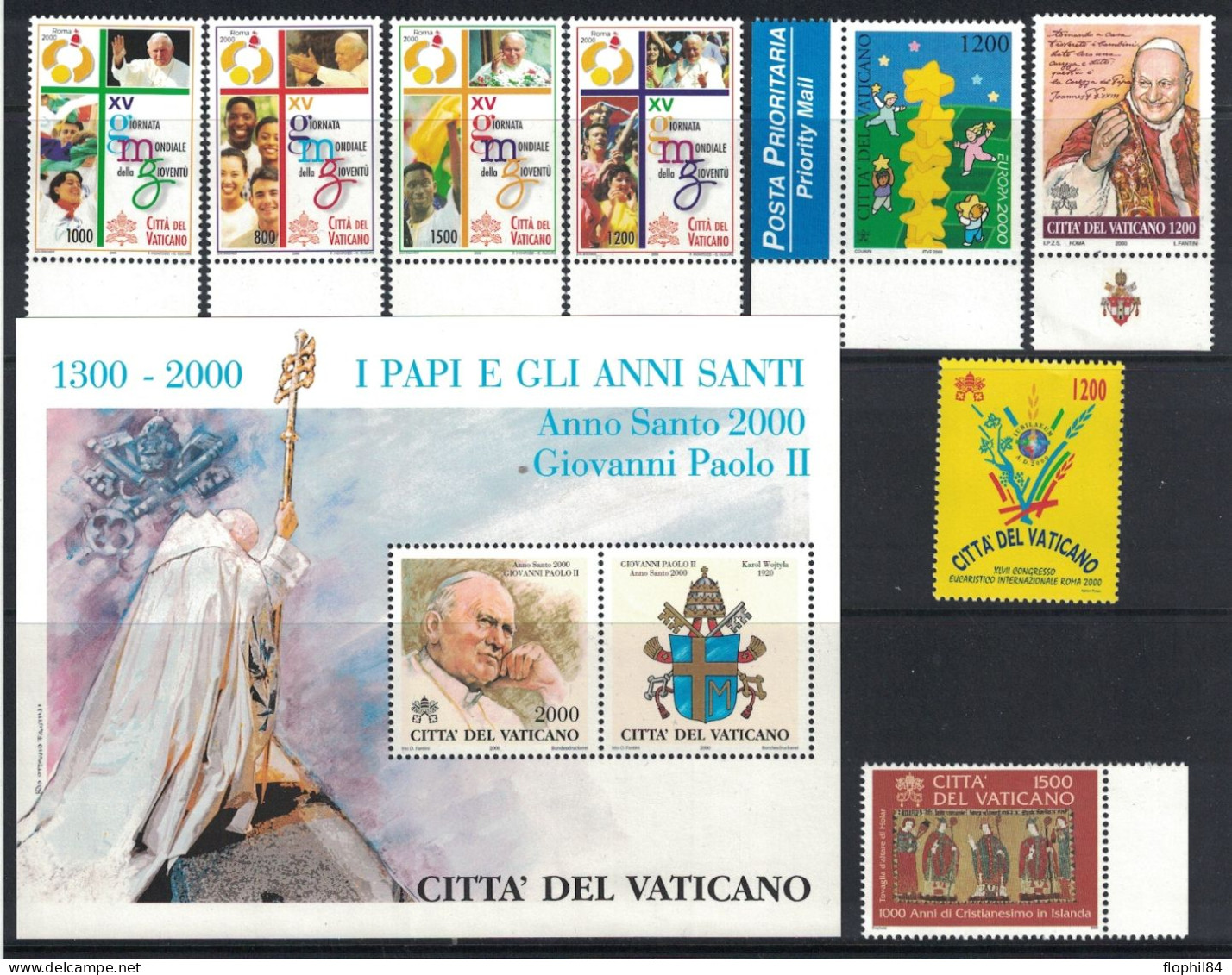 VATICAN - ANNEE 2000 EN POCHETTE DE LA POSTE - NEUF - FACIALE 27€. - Unused Stamps