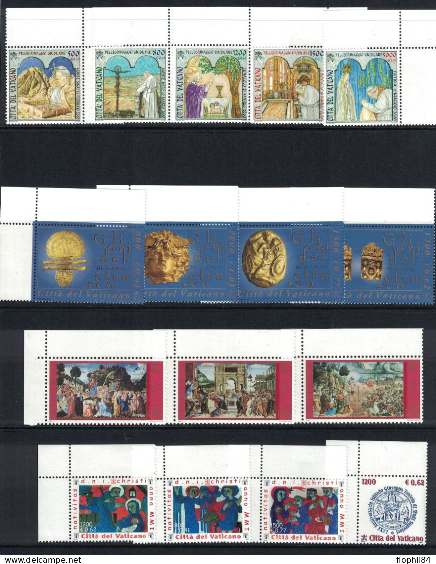 VATICAN - ANNEE 2001 EN POCHETTE DE LA POSTE - NEUF - FACIALE 24€. - Nuevos