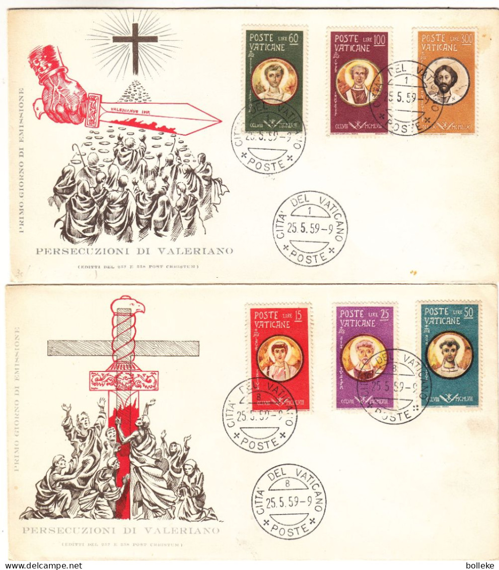 Vatican - Lettre De 1959 - Oblit Citta Del Vaticano - - Lettres & Documents