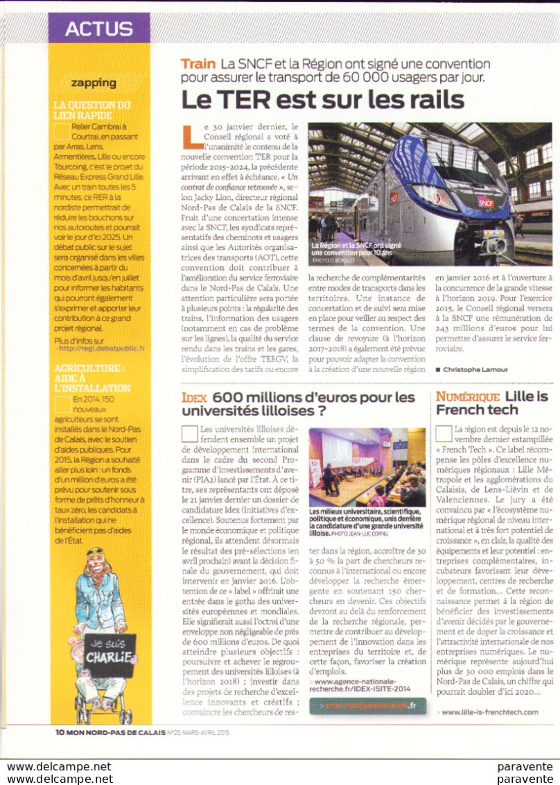 BOUCQ Magazine MON NORD PAS DE CALAIS - Boucq