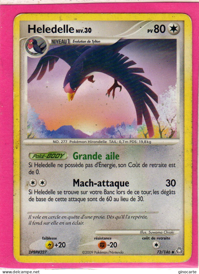 Carte Pokemon 2009 Diamant Et Perle Eveil De Legende 73/146 Heledelle 80pv Occasion - Diamond & Pearl 