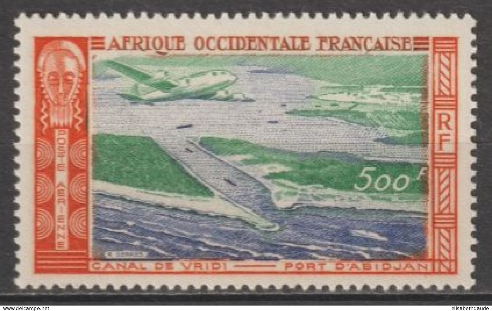 AOF - 1951 - POSTE AERIENNE YVERT N°16 ** MNH - COTE = 35 EUR - Unused Stamps