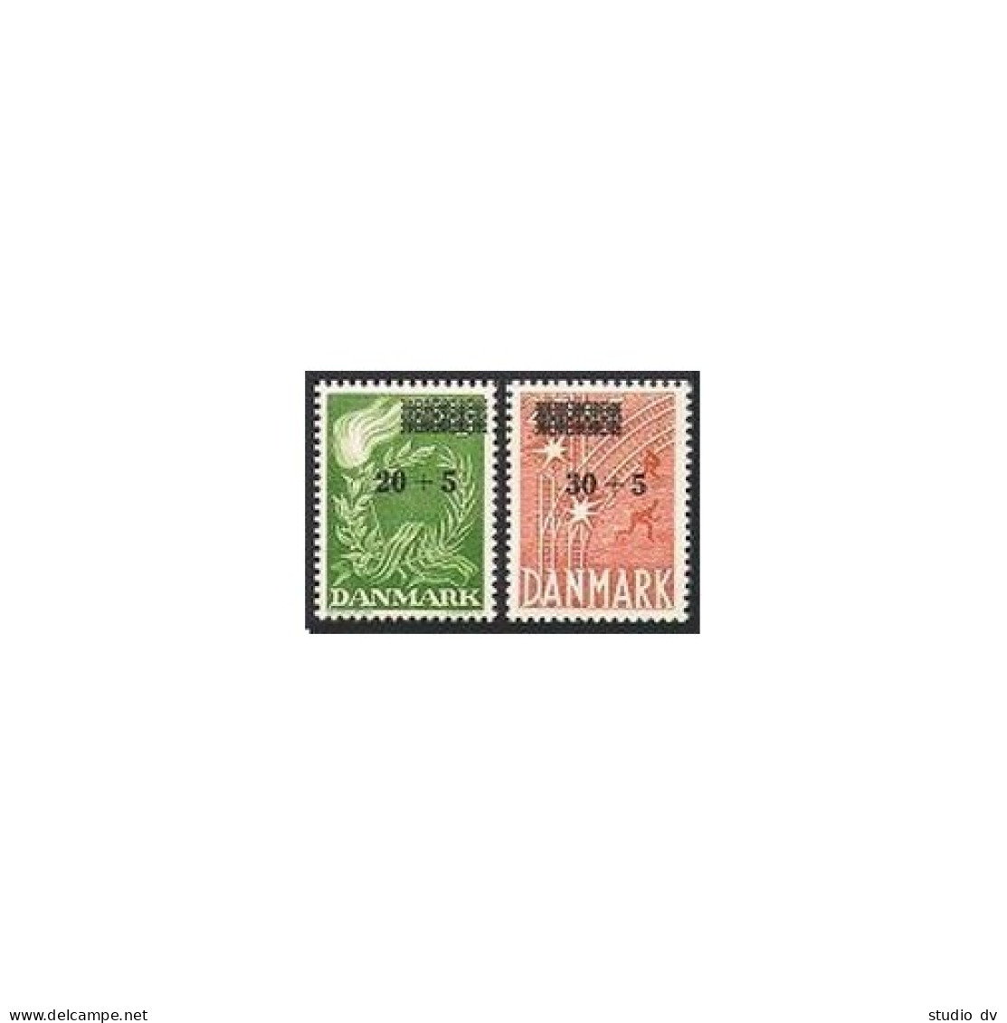 Denmark B22-B23, MNH. Michel 353-354. Liberty Fund, 1955. - Unused Stamps