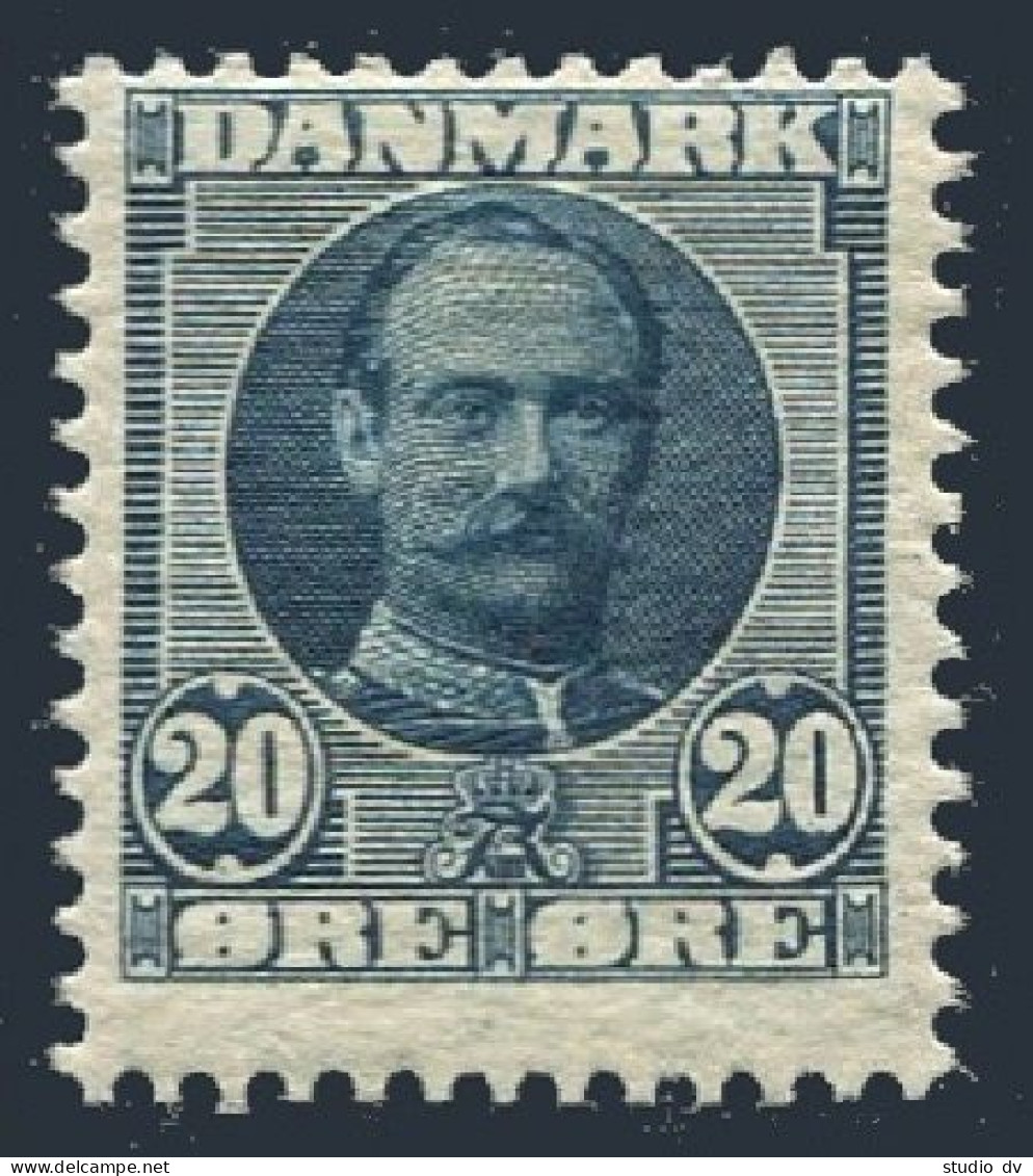 Denmark 74, Hinged. Michel 55a. Definitive 1907. King Frederik VIII. - Ongebruikt