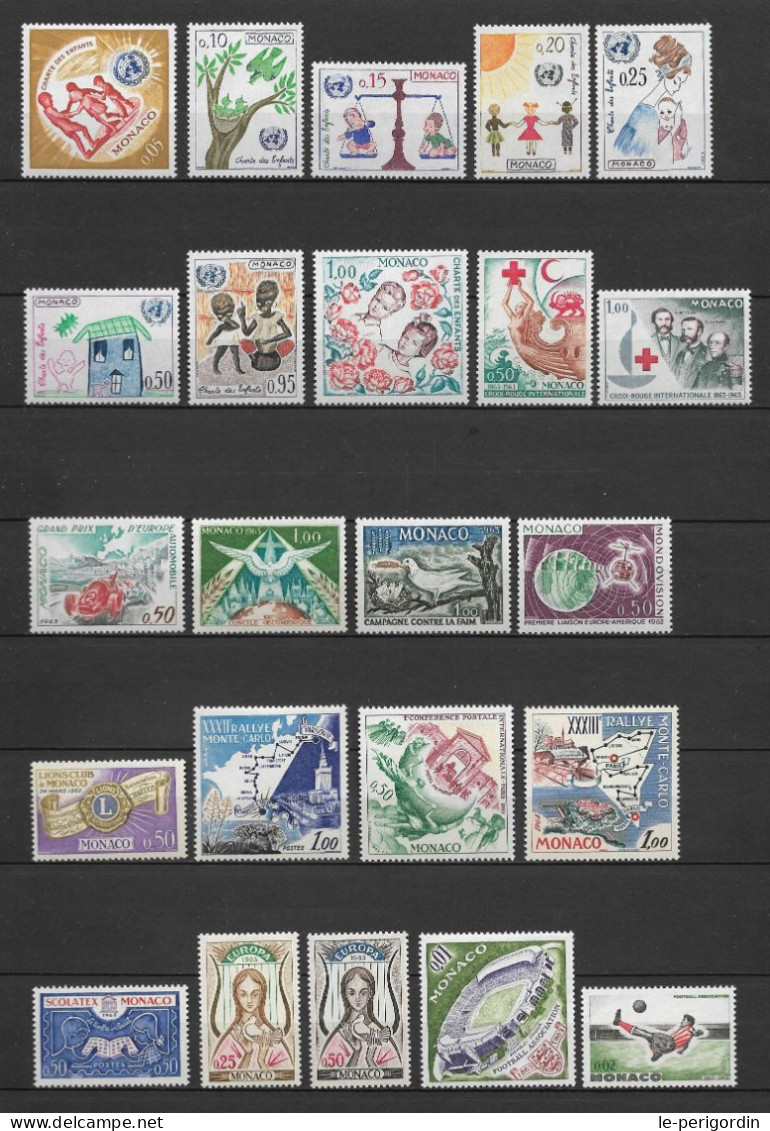 Monaco Année Complete 1963 , Neuve , ** , Sans Charniere , Ttb . - Años Completos