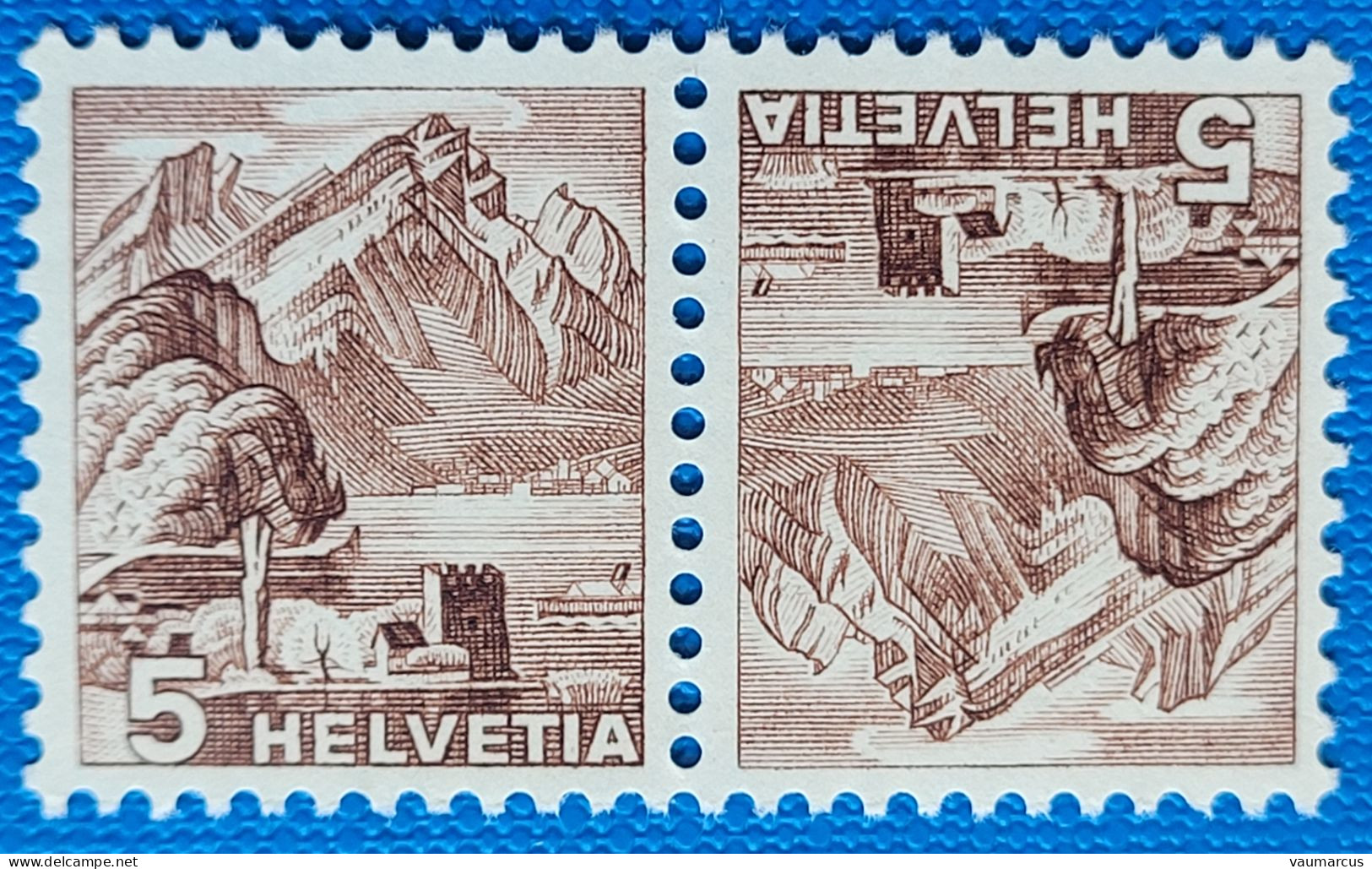 Zu K 38 / Mi K 38 / YT 461a ** / MNH Voir Description - Tête-bêche