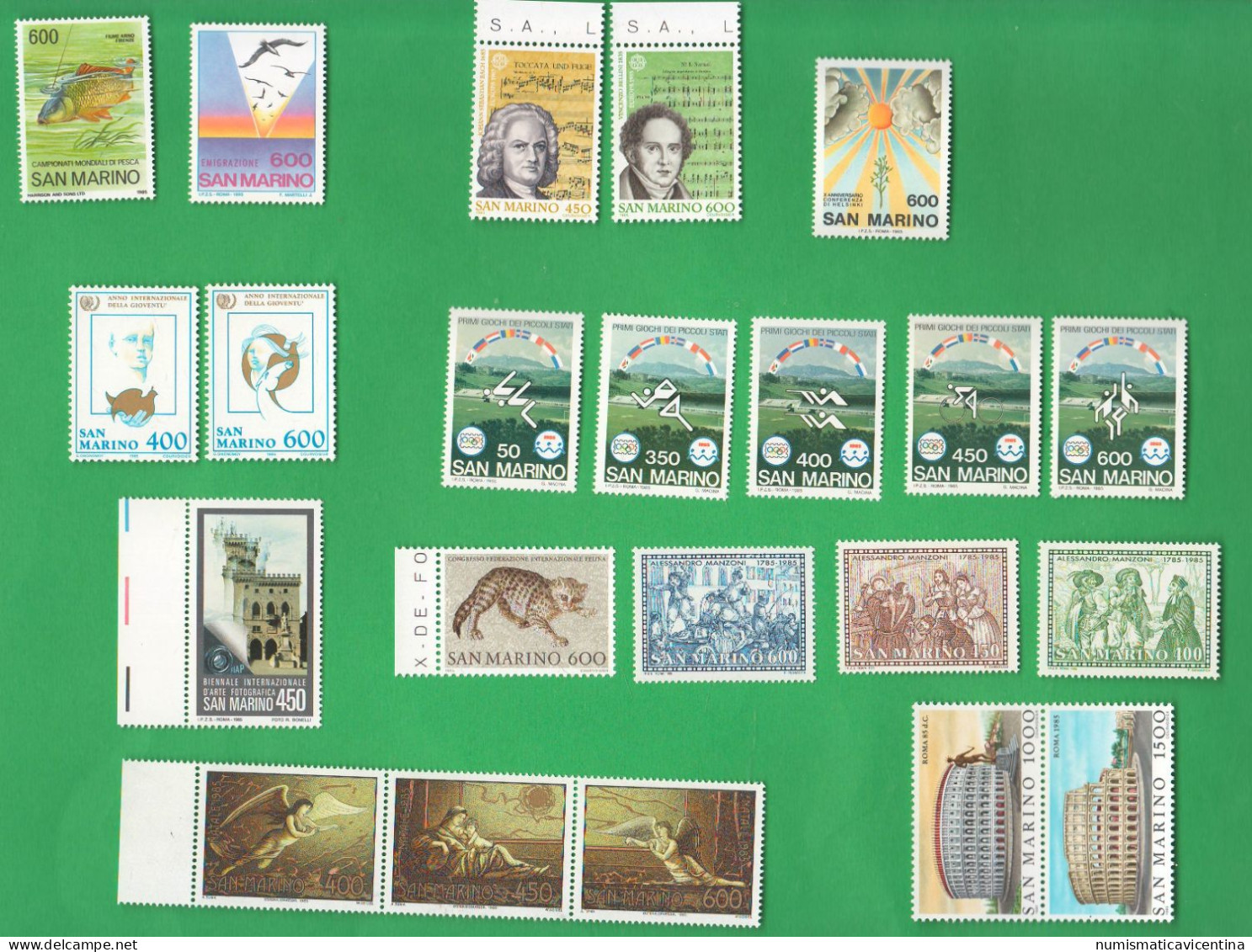 San Marino 1985 Annata Completa 22 Francobolli Valori NUOVI ** Stamps Saint Marin - Nuovi