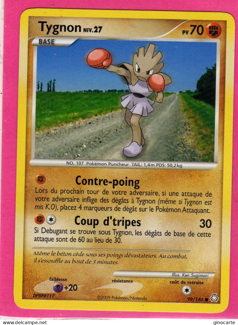 Carte Pokemon 2009 Diamant Et Perle Eveil De Legende 99/146 Tygnon 70pv Neuve - Diamant Und Perl