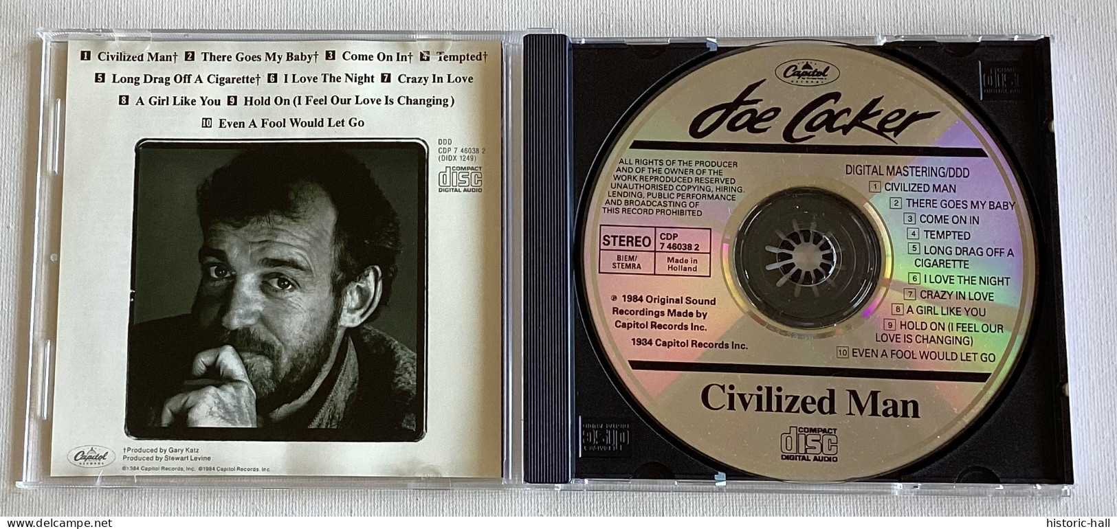 JOE COCKER - Civilized  Man - CD - 1984 - Holland Press - Rock