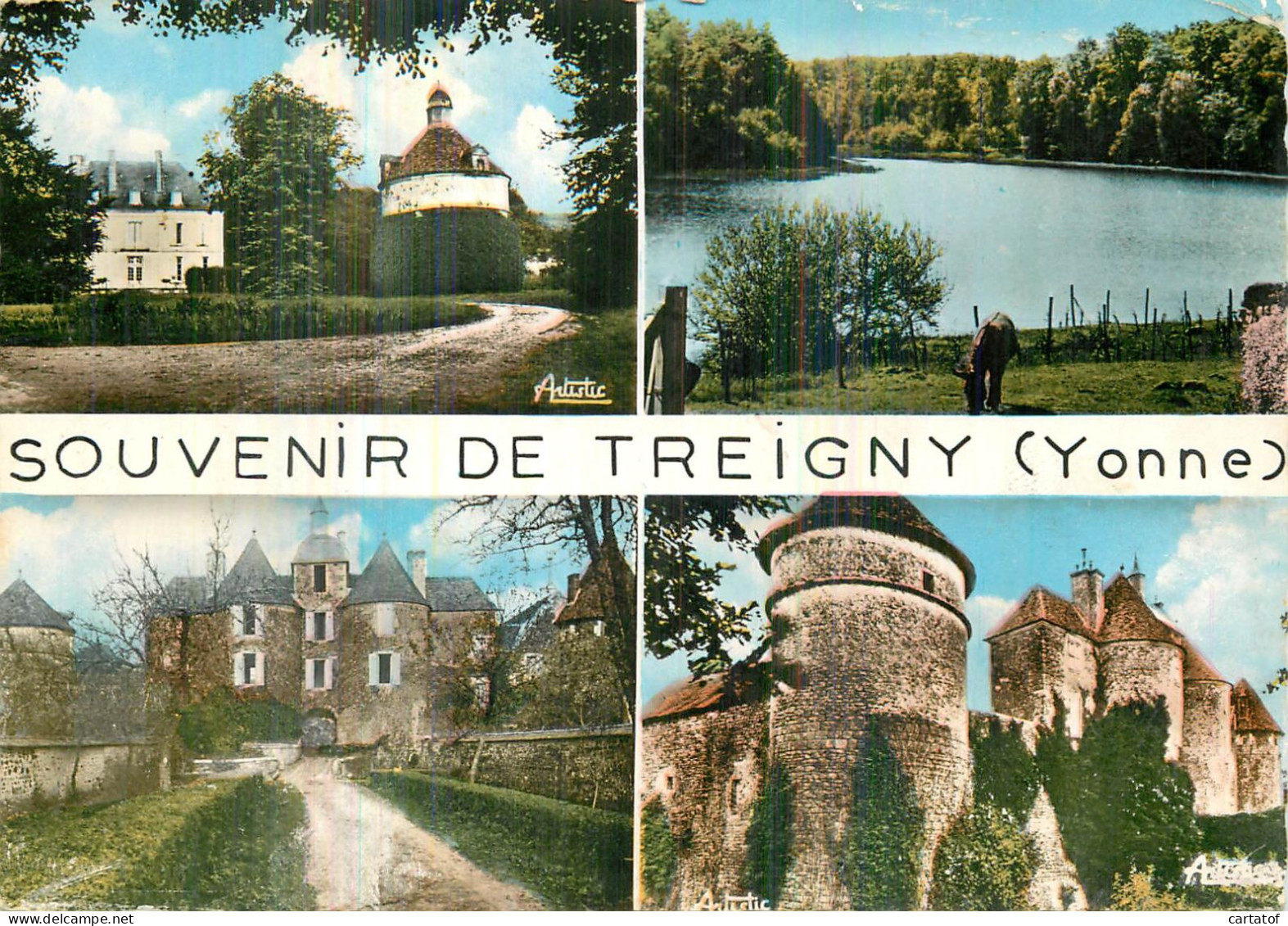 TREIGNY .  CP Multivues - Treigny