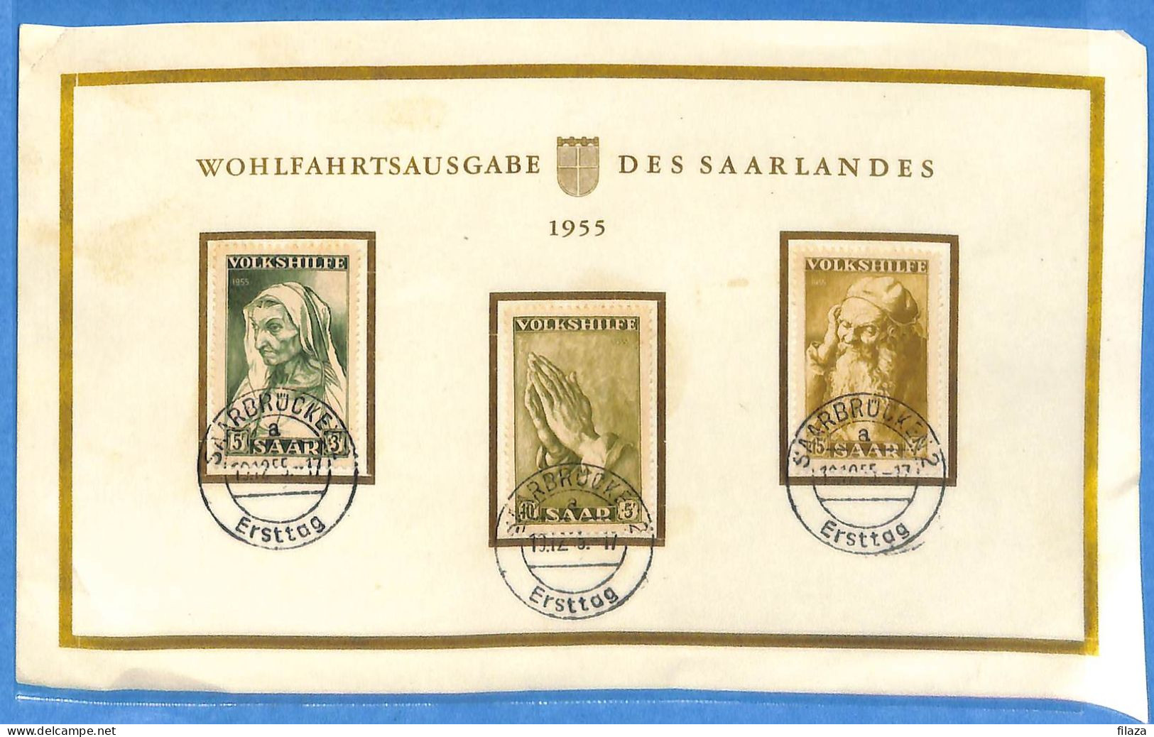 Saar - 1955 - Carte Postale FDC De Saarbrücken - G31016 - FDC